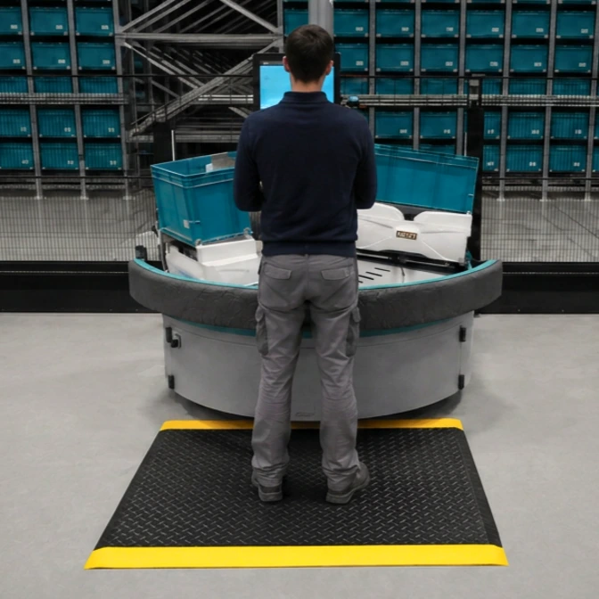 Operator standing on Rebourne W2