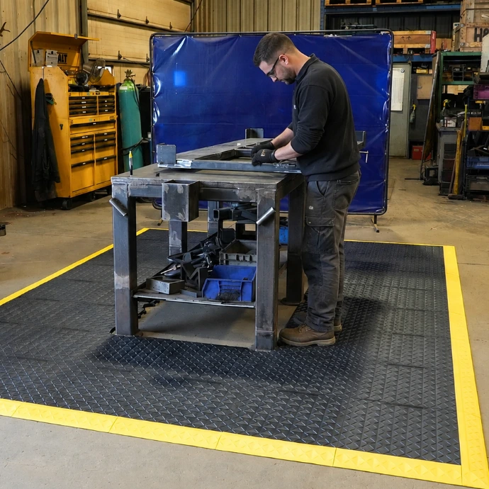 Operator in maintenance department standing on Rebourne H1 